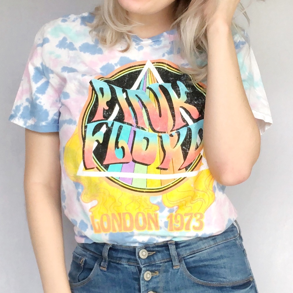 Pink Floyd NWOT Tie Dye Graphic Tee - Picture 2 of 5